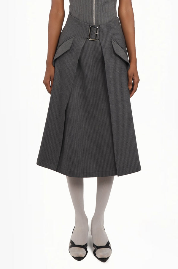 Panelled Midi Skirt