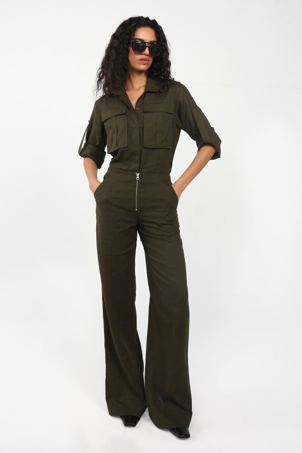 Panelled Tailored Trousers