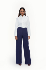 High Waisted Pleated Trousers