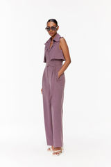 Belted Trench Jumpsuit