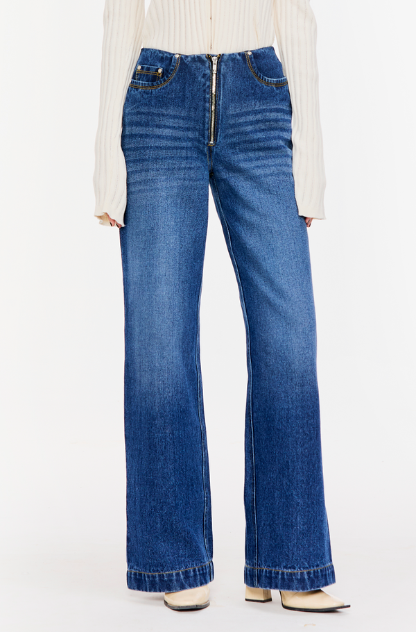 Panelled Denim Trousers