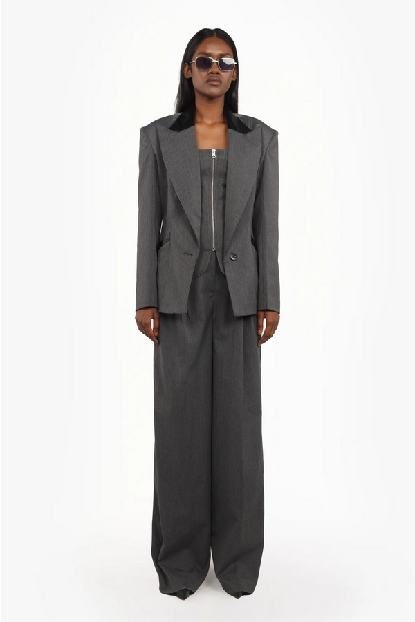 Sculpted Pinstripe 3-Piece Suit