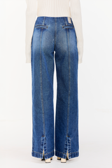 Panelled Denim Trousers