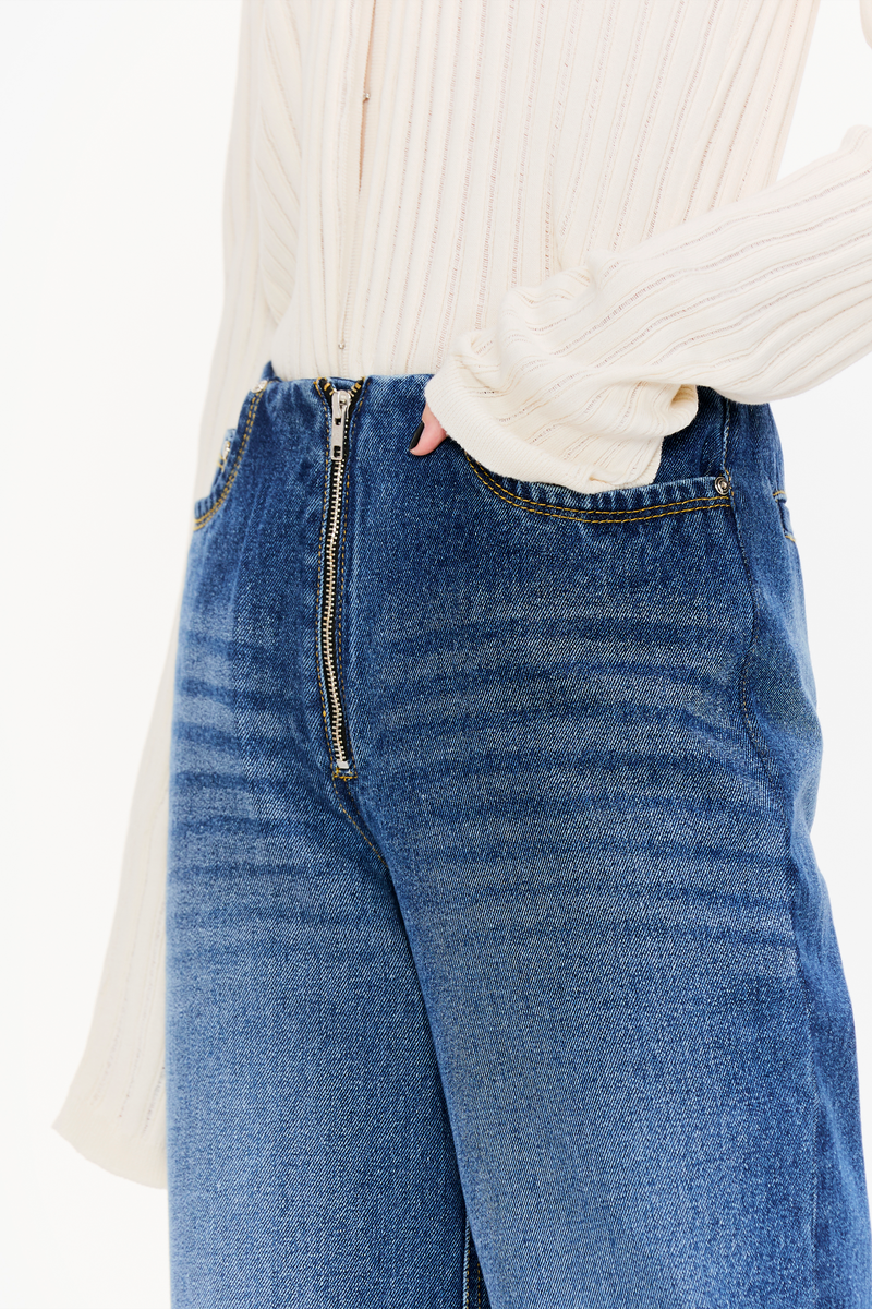 Panelled Denim Trousers