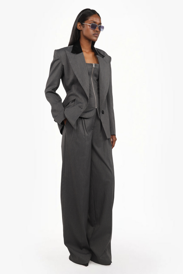 Sculpted Pinstripe 3-Piece Suit