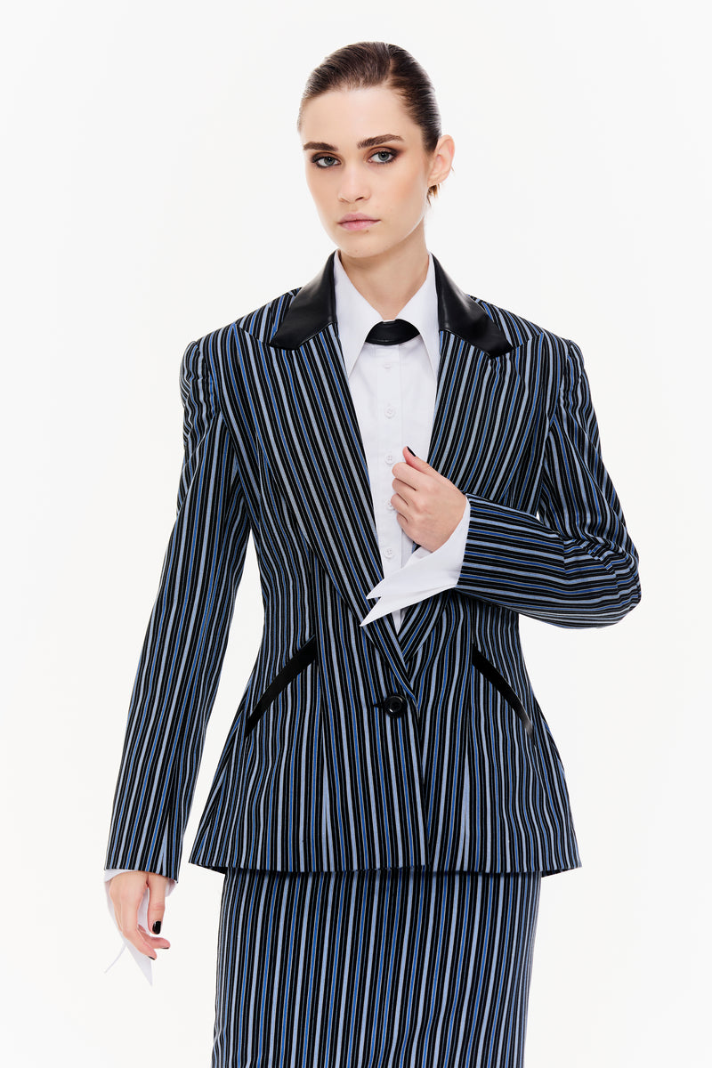 Single-Breasted Contoured Blazer