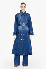 Denim Trench Coat