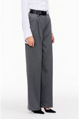 Two Pleat Wide-Leg Trousers