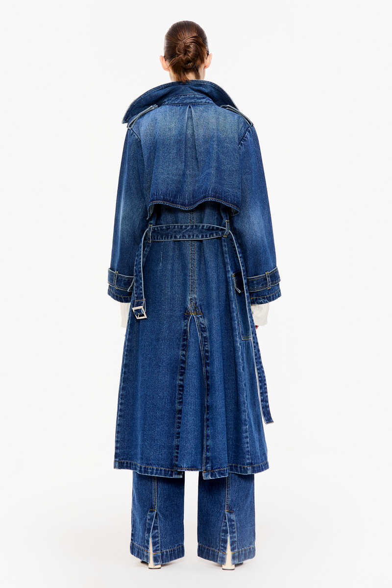 Denim Trench Coat