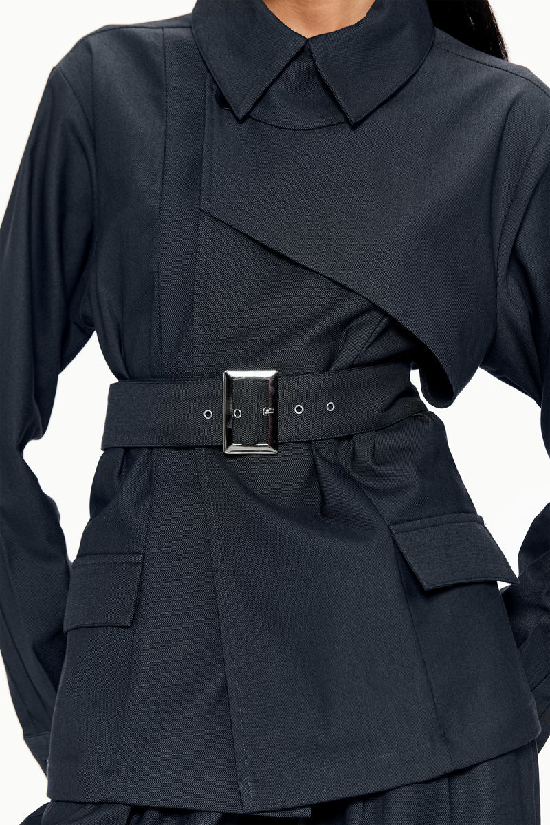 Belted Trench Shacket