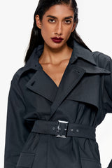 Belted Trench Shacket