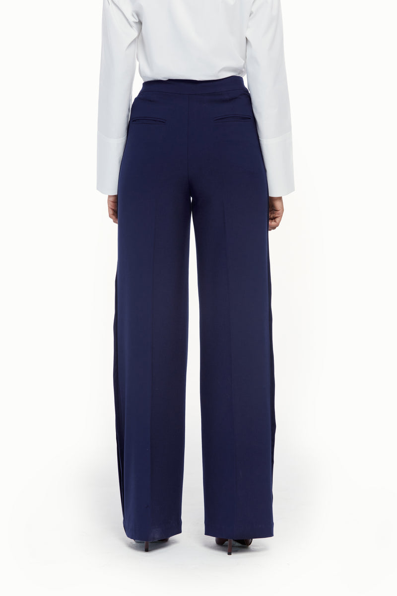 High Waisted Pleated Trousers