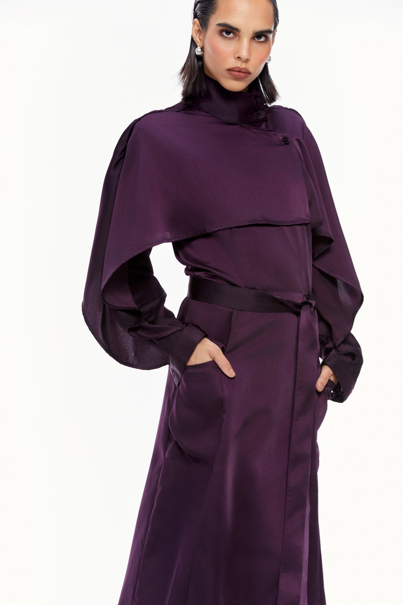 Satin Cape Jacket