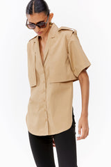 Deconstructed Trench Shirt