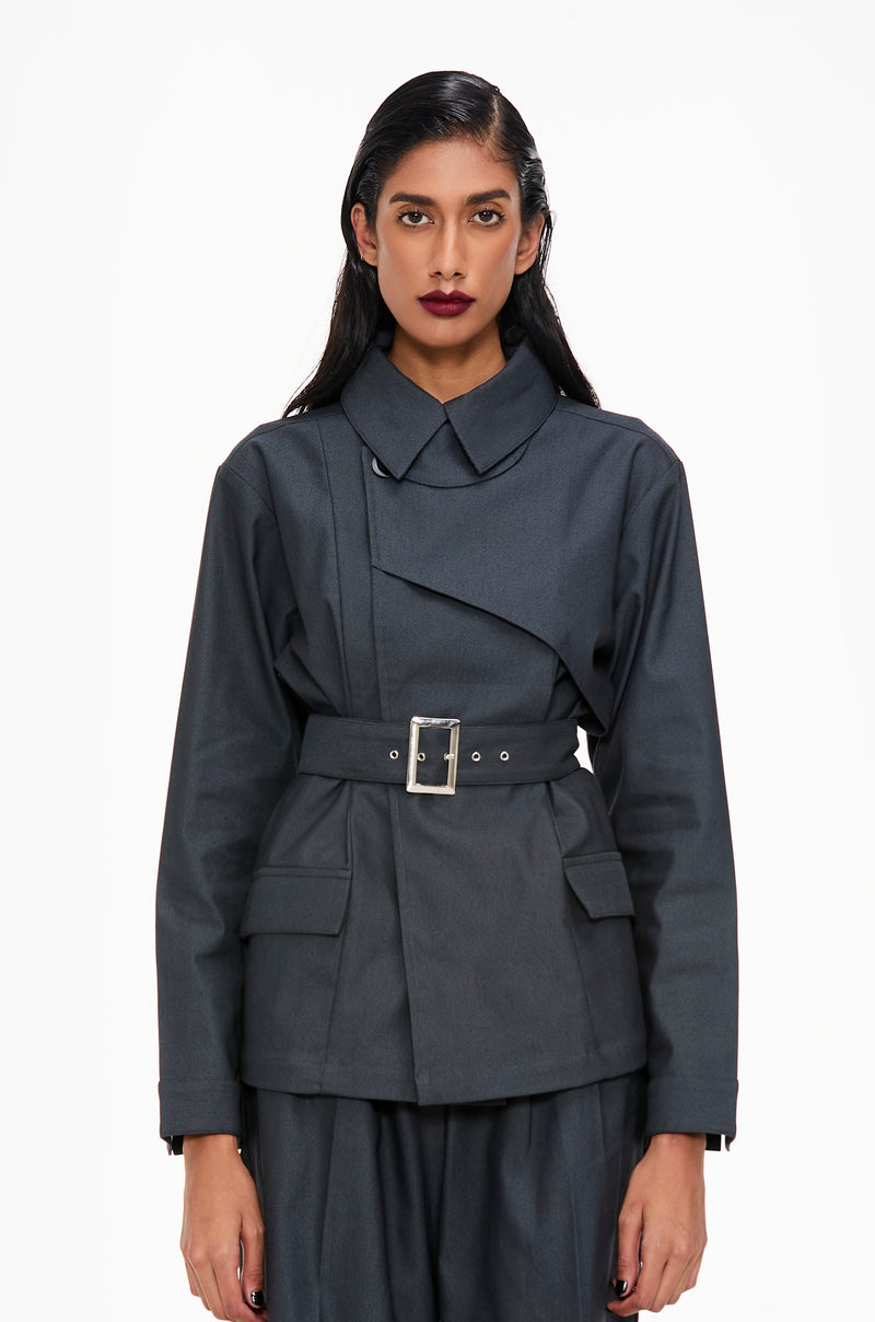 Belted Trench Shacket