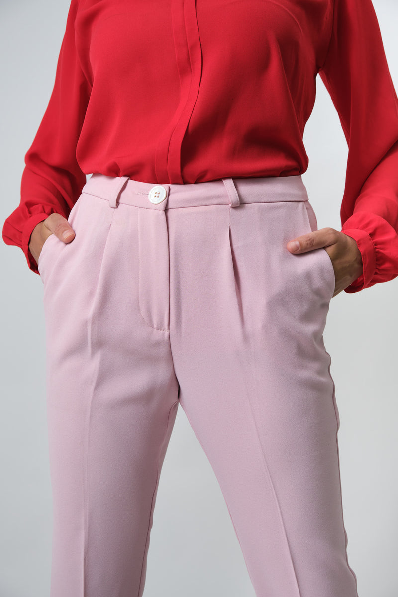 BOSS  Belted regularfit trousers in Japanese crepe